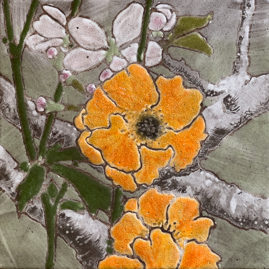 Celebrating California Tile 6.5x6.5" - Anni's Garden